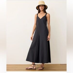 Marine Layer Cari Wide-Leg Jumpsuit Black